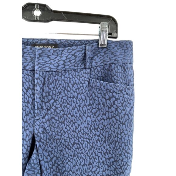 Banana Republic Jackson Fit Blue Flat Front Tapered Leg Crop Pants Size 33W - Picture 3 of 12